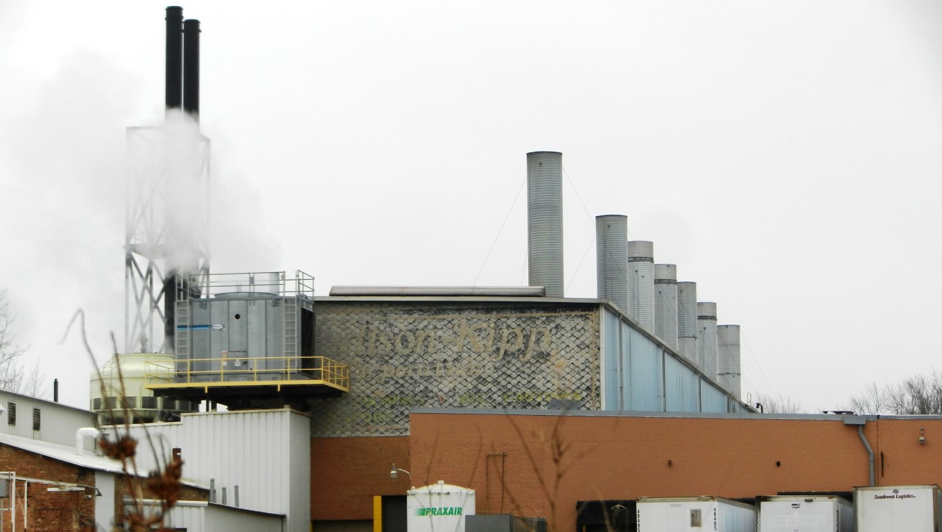 Madison-Kipp Stacks Seen from
            Capital City Trail Bike Path