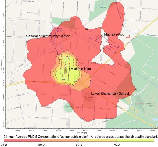 Madison-Kipp Violations of Air Quality Standard for
            PM2.5